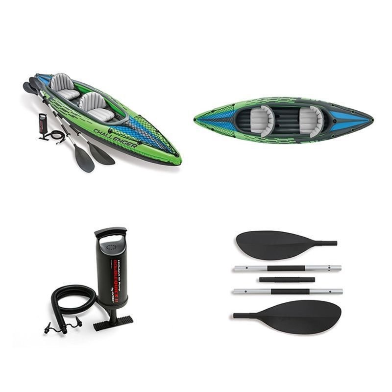 Portable Inflatable Kayak for Two – Perfect for Fishing & Water Fun